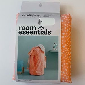 Room Essentials Adjustable Backpack Laundry Bag w/ Straps for easy transport.